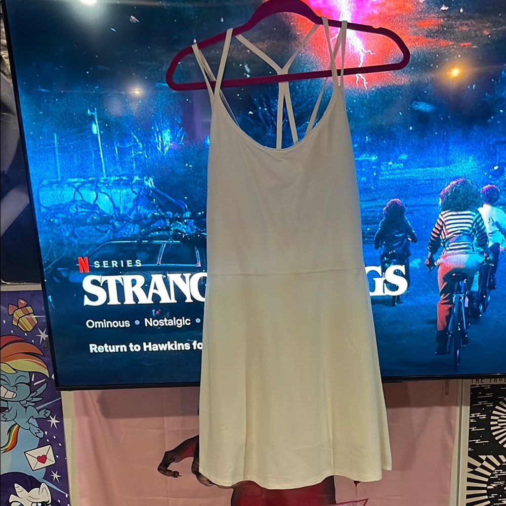 Old navy  White Strappy Dress with skort BNWT